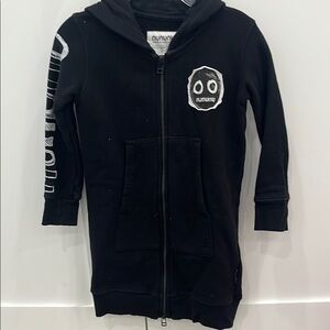 Nununu Kids Black Hoodie dress